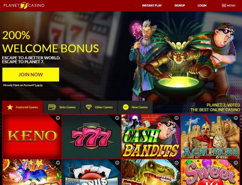 Planet 7 casino online instant play slots